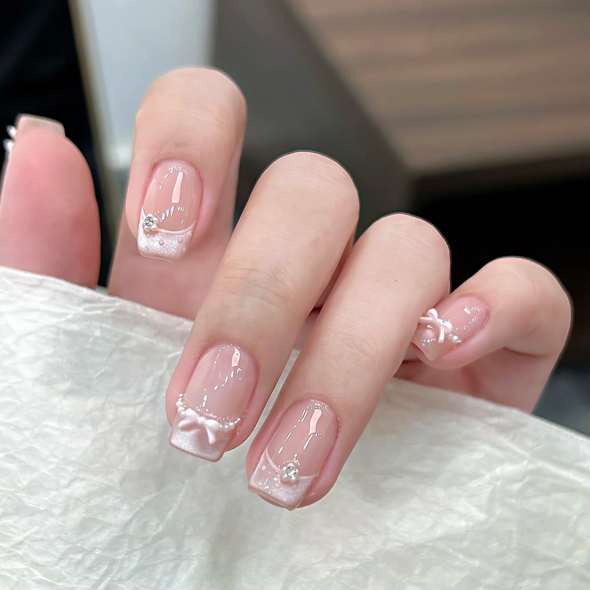 10pcs Summer Sweetheart Press  - огляд і ціна Nail Art French Nails