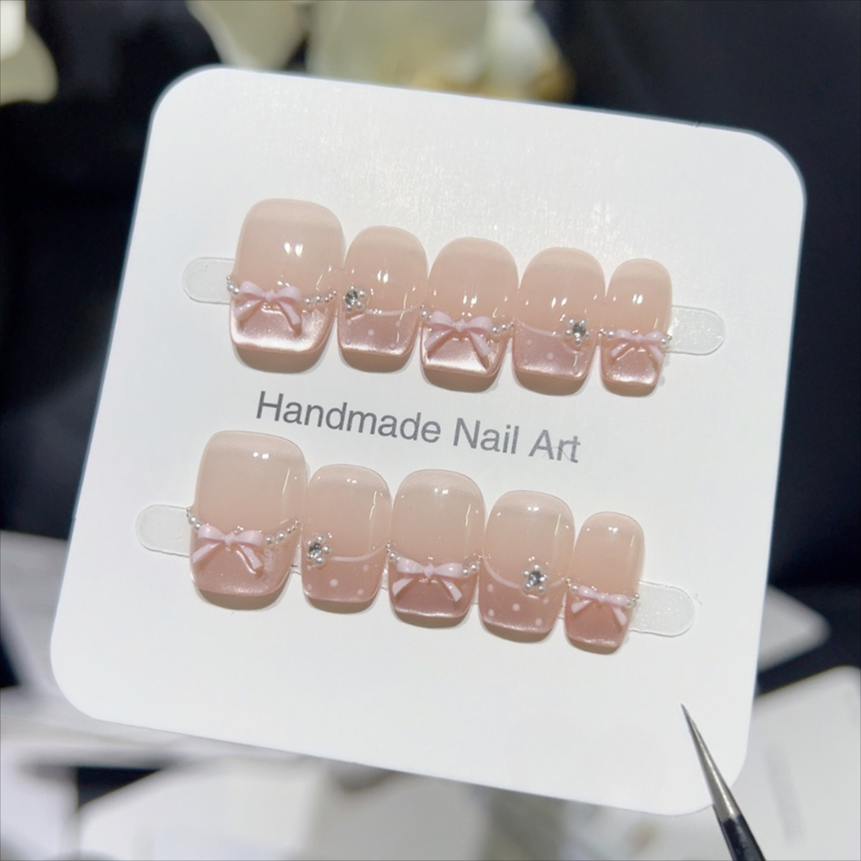 10pcs Summer Sweetheart Press  - огляд і ціна Nail Art French Nails