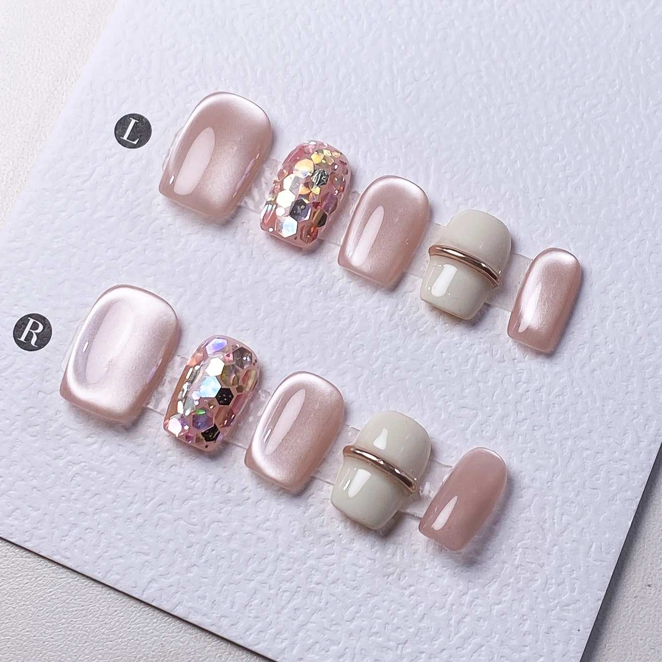 10 pieces of pure handmade alm - огляд і ціна Nail Art French Nails