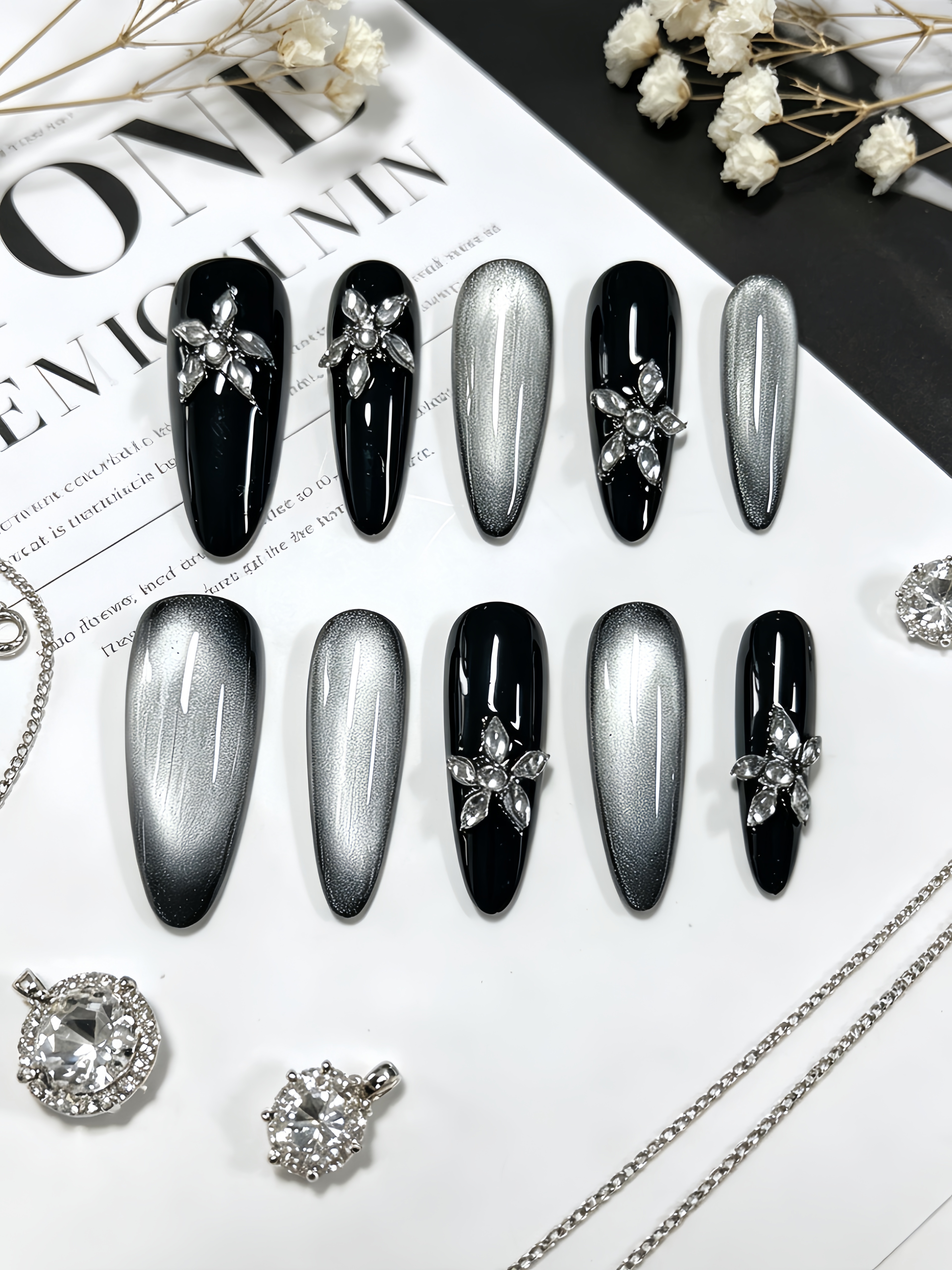 10 Long Waterdrop-Shaped Press - огляд і ціна Nail Art Jelly