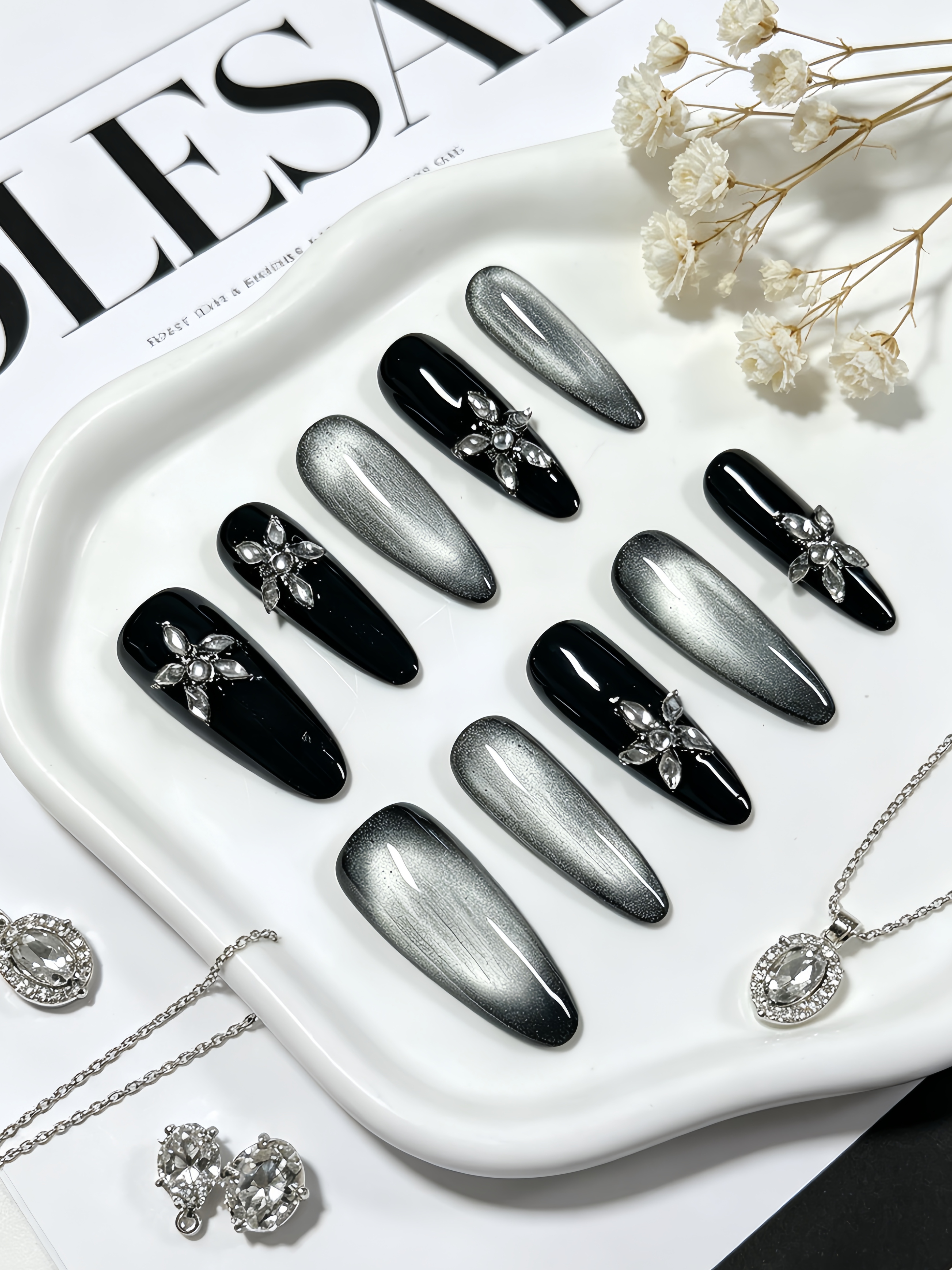 10 Long Waterdrop-Shaped Press - огляд і ціна Nail Art Jelly