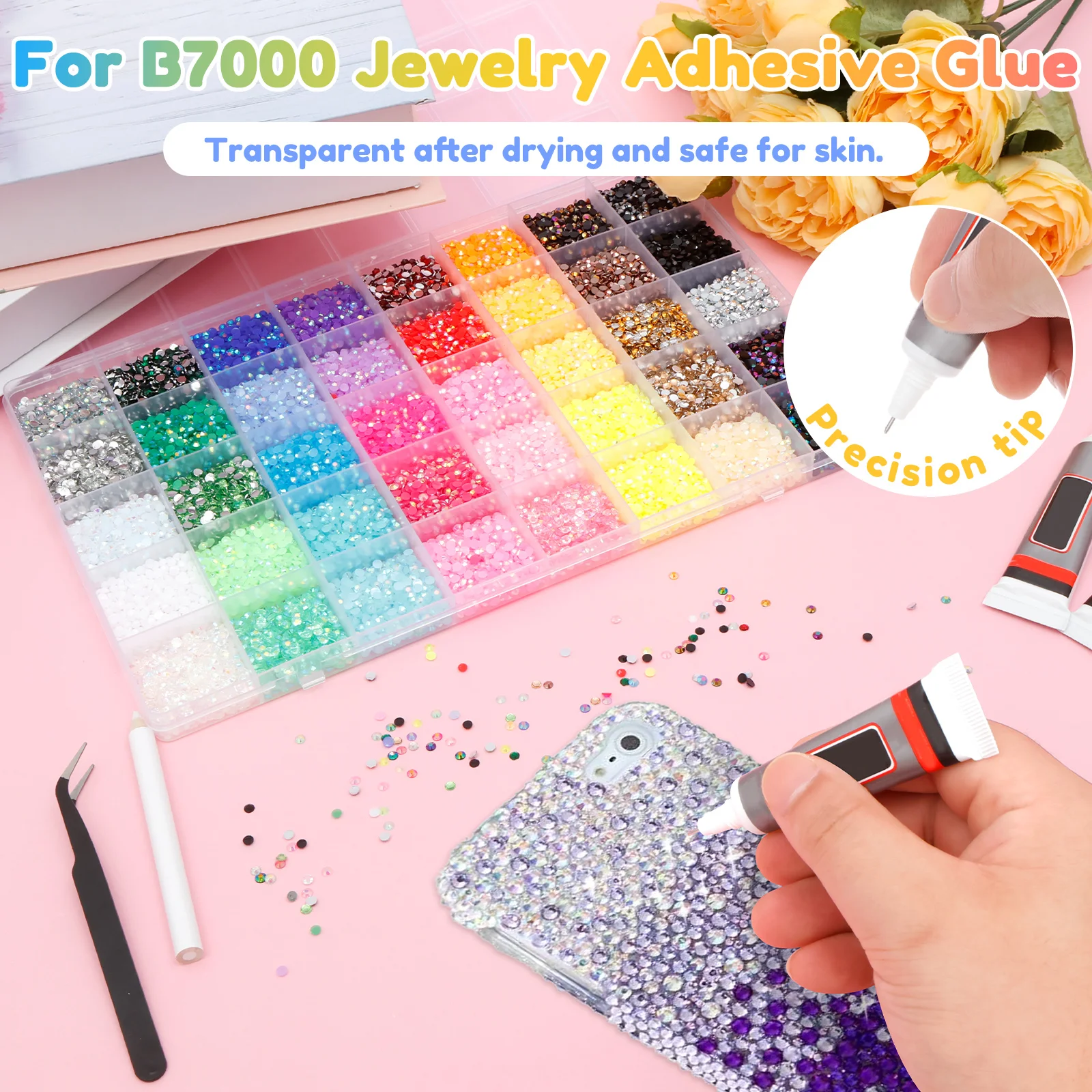 Resin Jelly Rhinestone Set Fad - огляд і ціна Nail Art Jelly