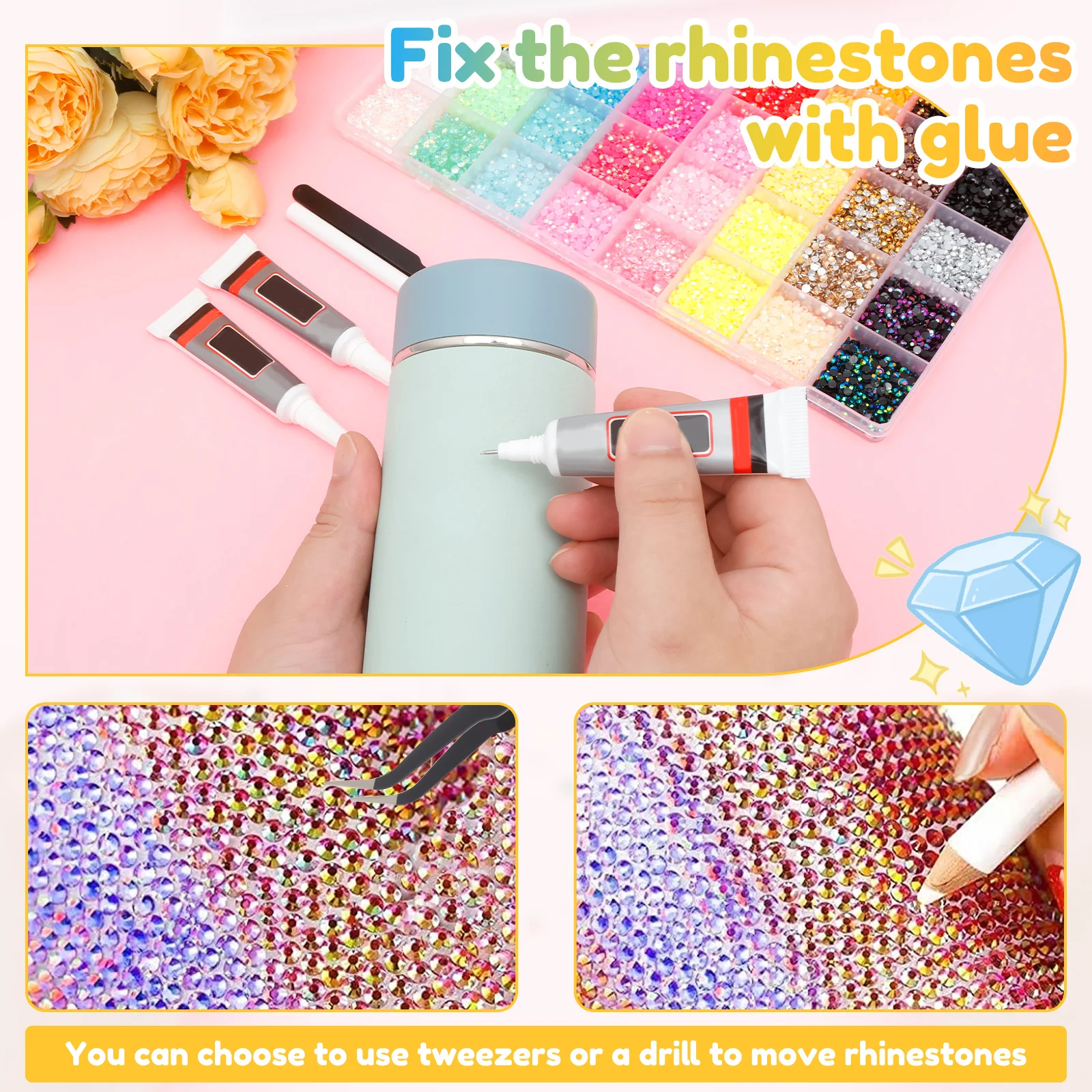 Resin Jelly Rhinestone Set Fad - огляд і ціна Nail Art Jelly