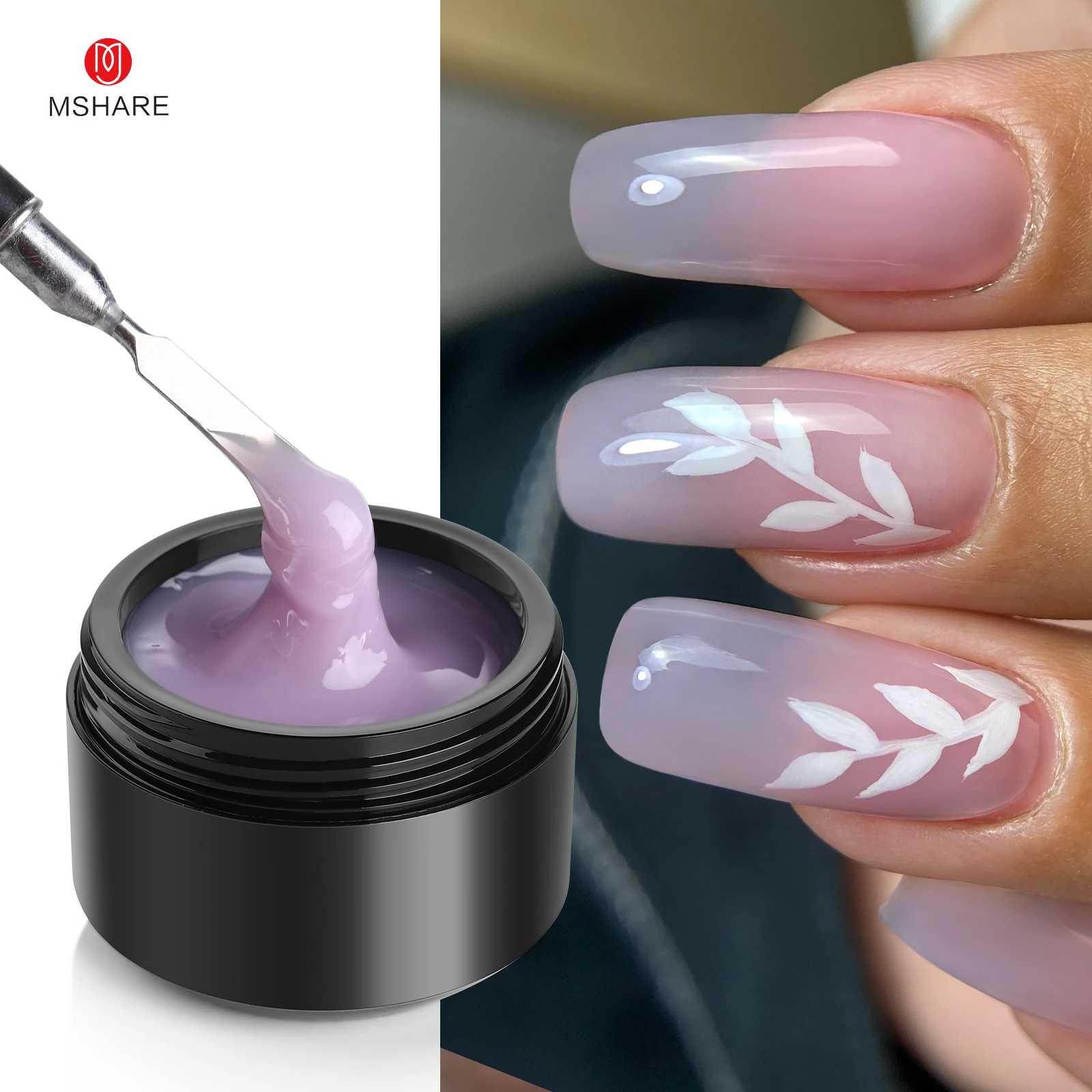 MSHARE Purple Lilac Builder Ex - огляд і ціна Nail Art Lilac
