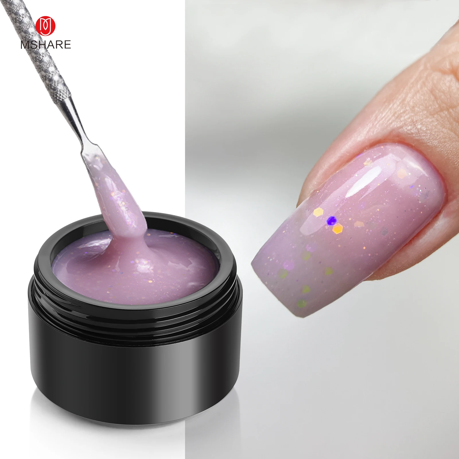 MSHARE Purple Lilac Builder Ex - огляд і ціна Nail Art Lilac