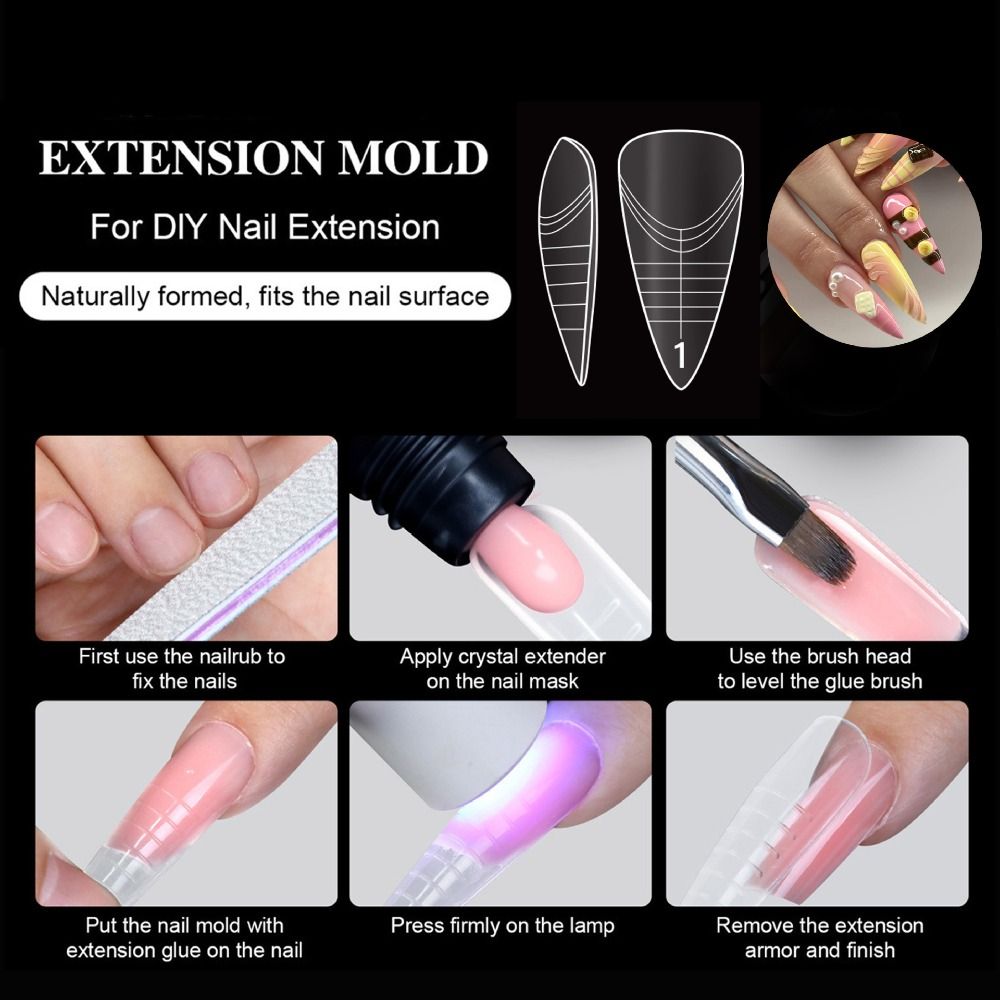 140PCS 14 Sizes French Nail Du - огляд і ціна Nail Extension Form