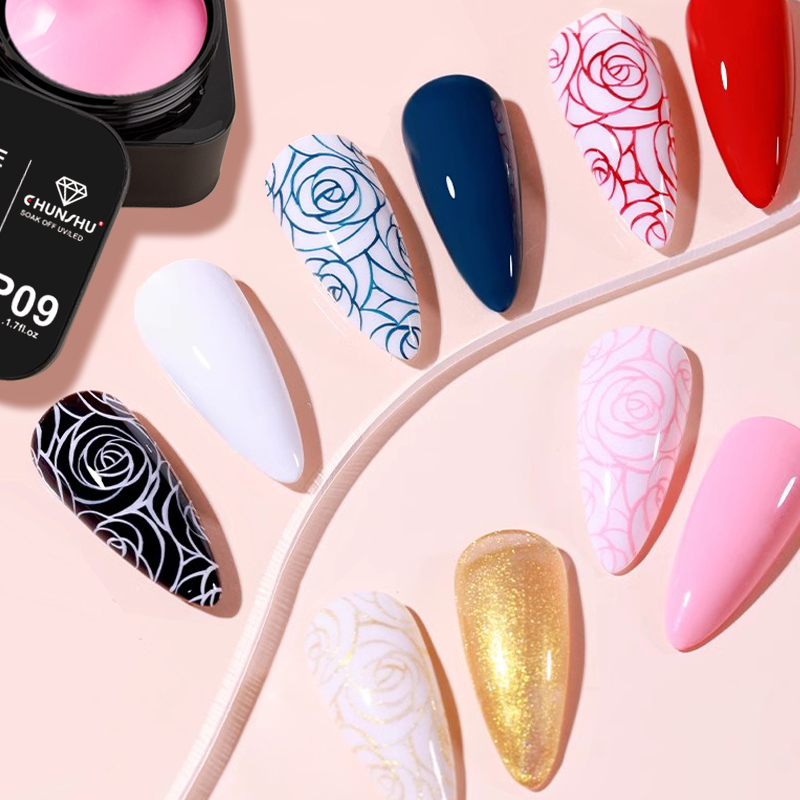 CHUNSHU 5ml No Wipe 4in1 Semi- - огляд і ціна Nail Art Full Design