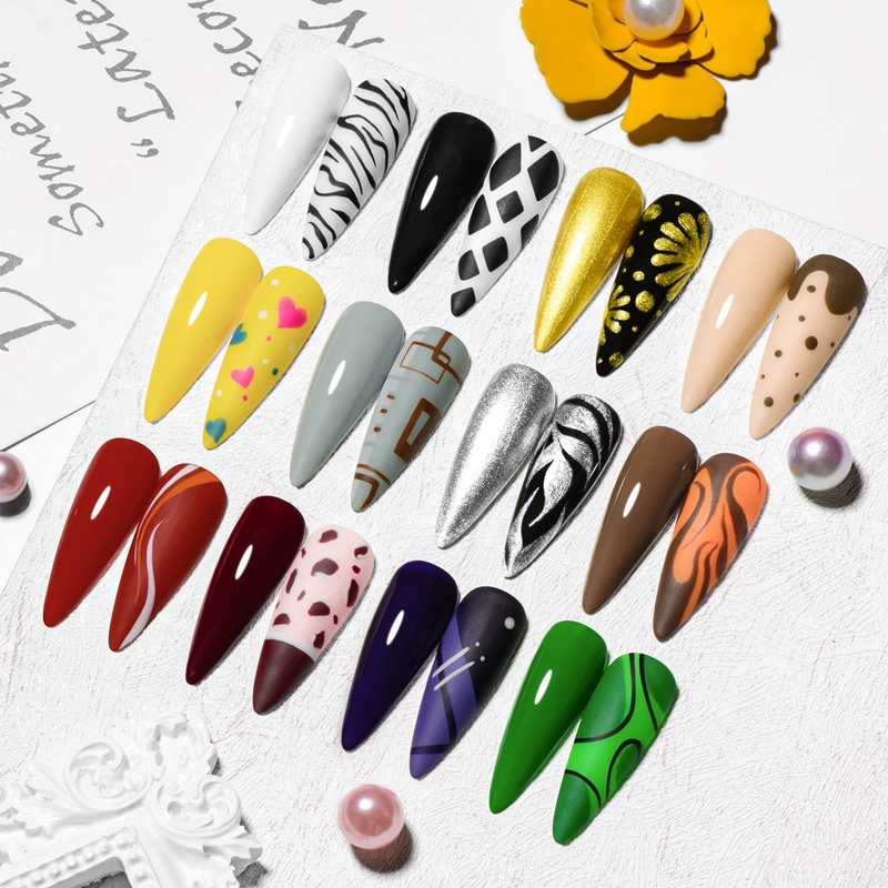 CHUNSHU 5ml No Wipe 4in1 Semi- - огляд і ціна Nail Art Full Design