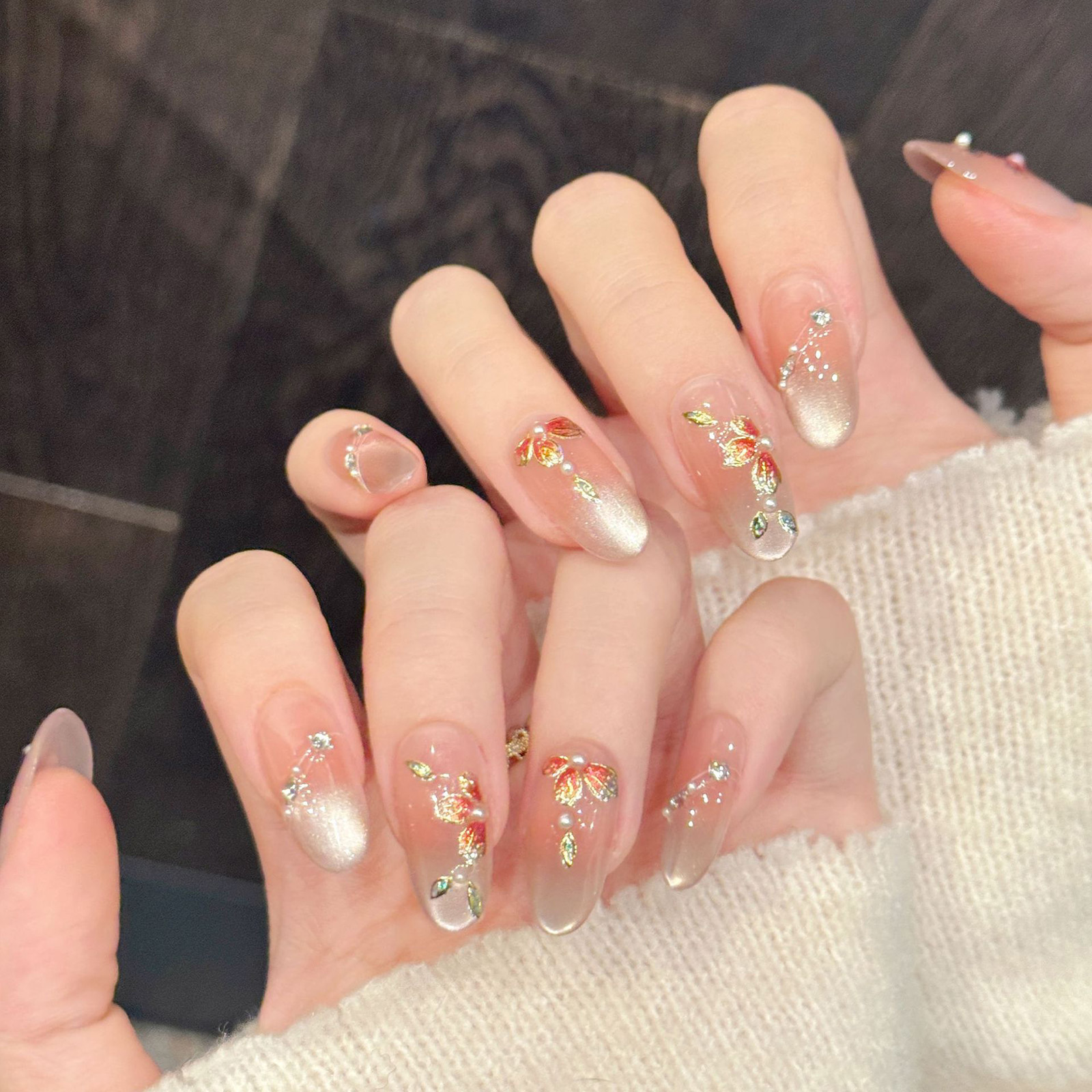 10pcs Handmade Fake Nails Pres - огляд і ціна Nail Art Pink