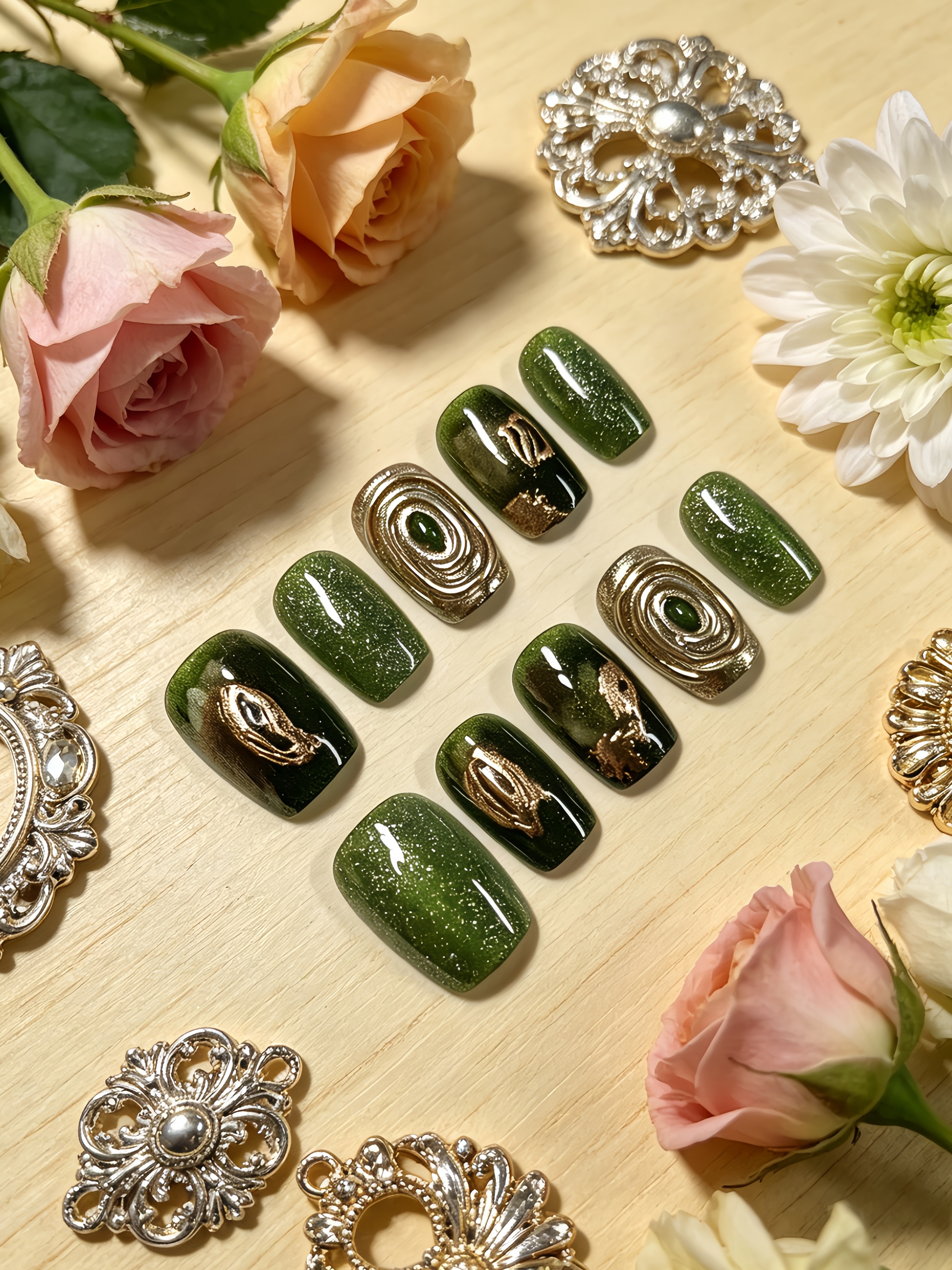 10-Piece Short Square-Round Na - огляд і ціна Nail Art Jelly
