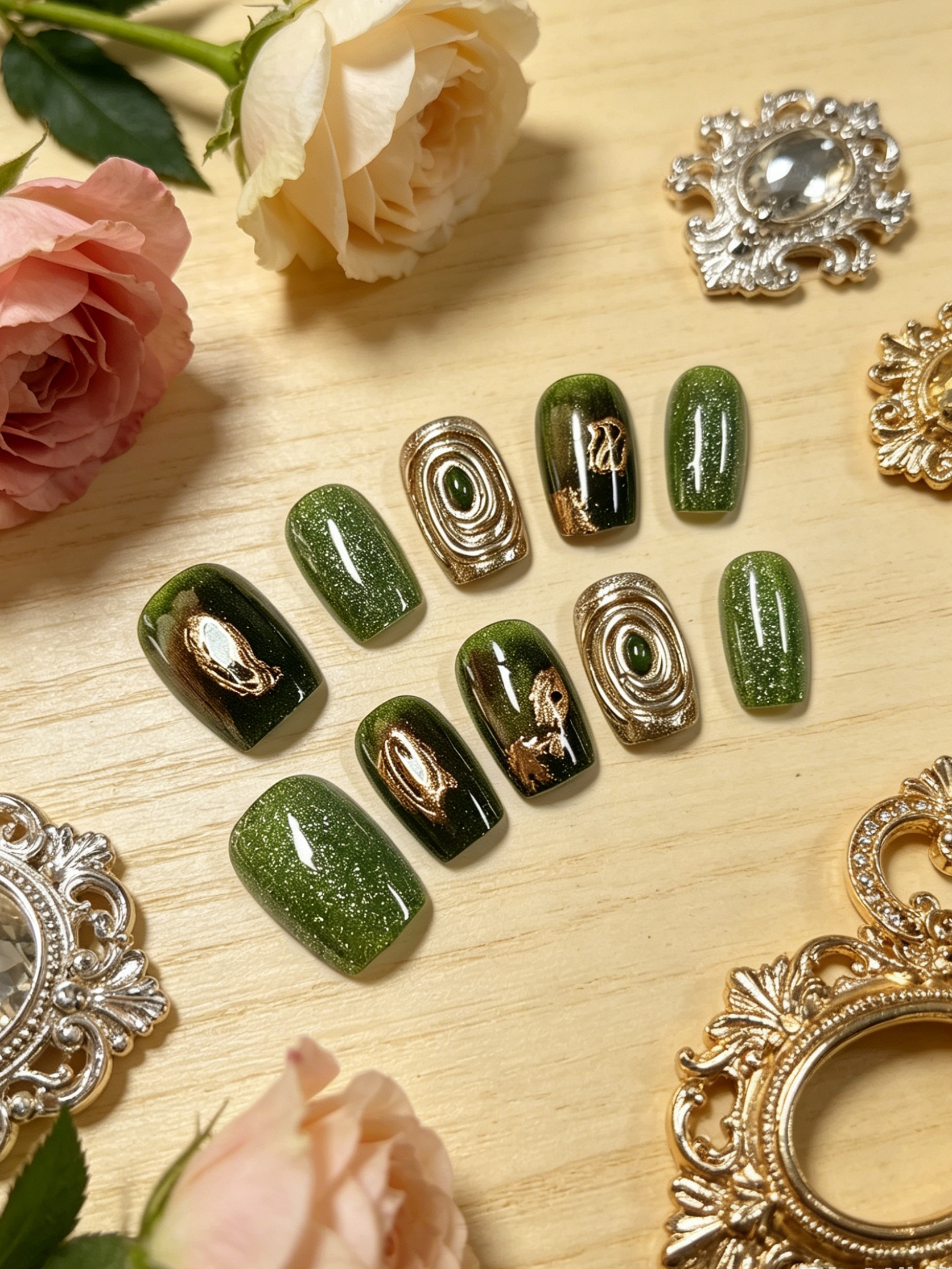 10-Piece Short Square-Round Na - огляд і ціна Nail Art Jelly