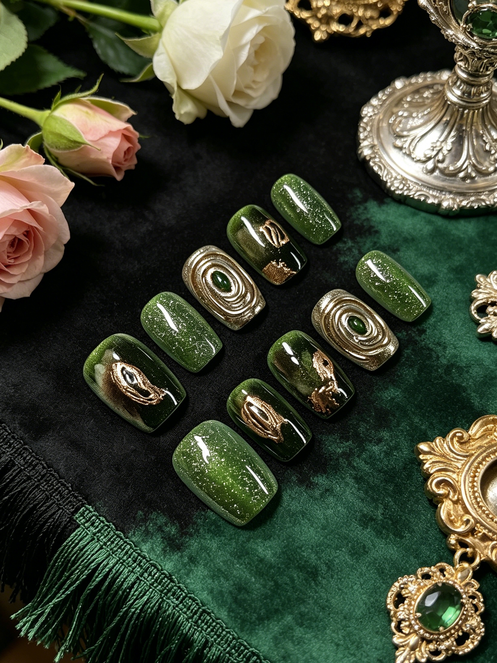 10-Piece Short Square-Round Na - огляд і ціна Nail Art Jelly
